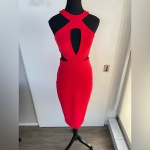 ASOS Textured Cutout Midi Dress Sz 4.